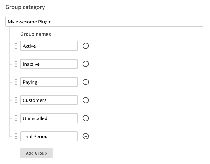 MailChimp Recommended Groups