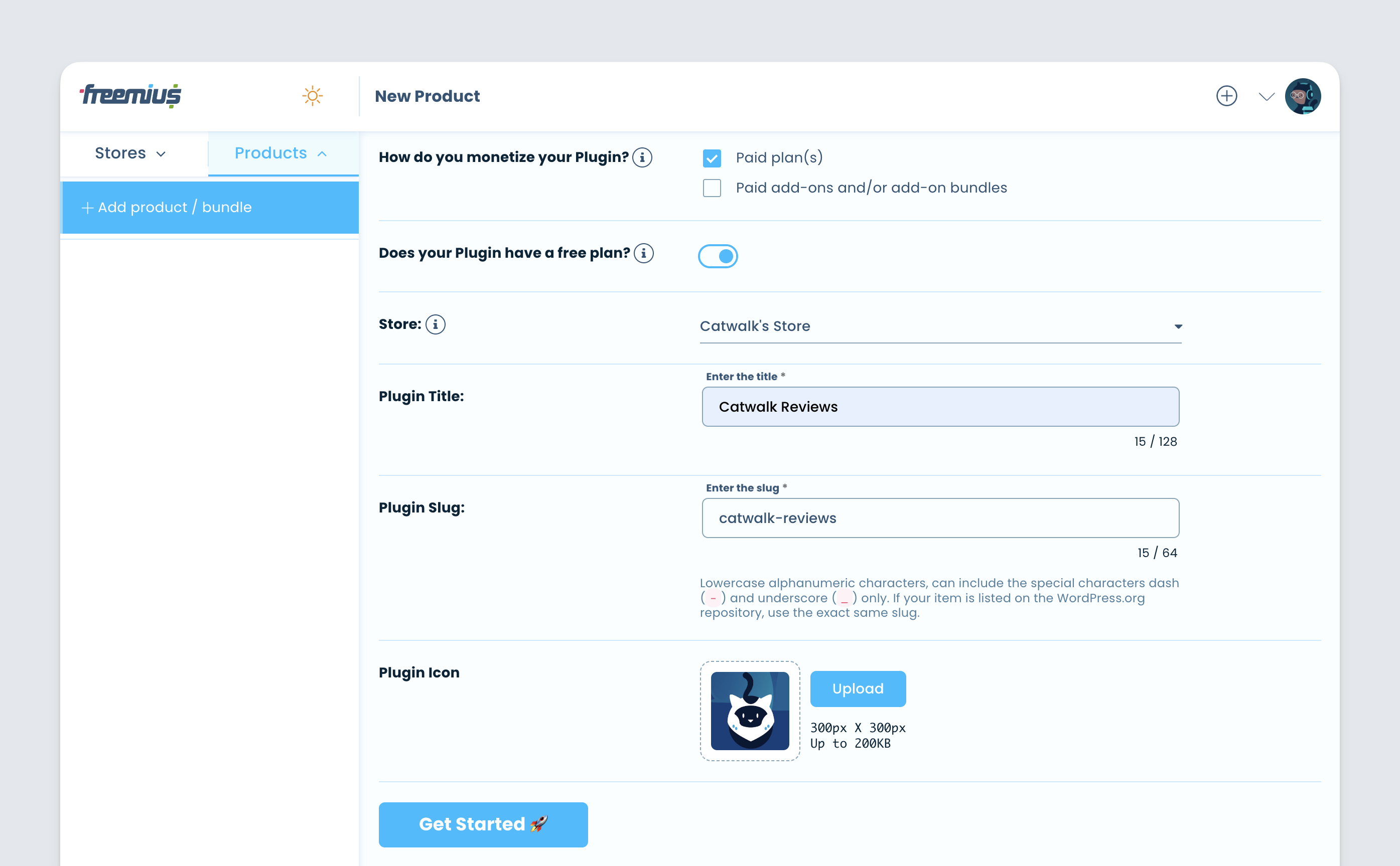 Basic product settings - Freemius Developer Dashboard