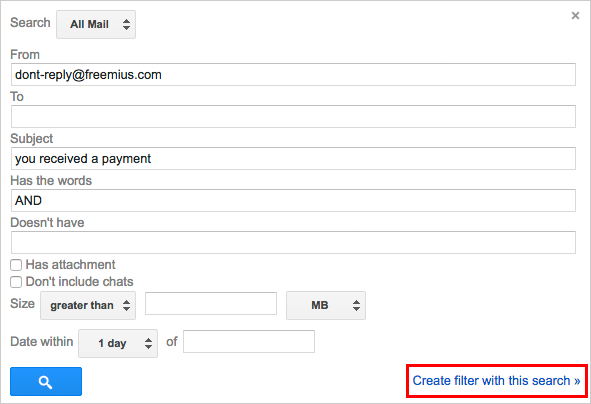 Gmail Label Filter Creation