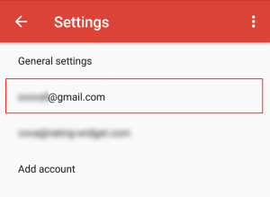 Gmail Mobile Inbox Selection