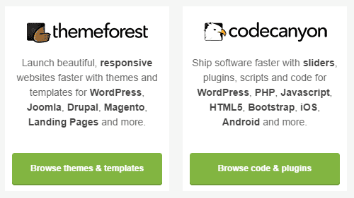 ThemeForest or CodeCanyon