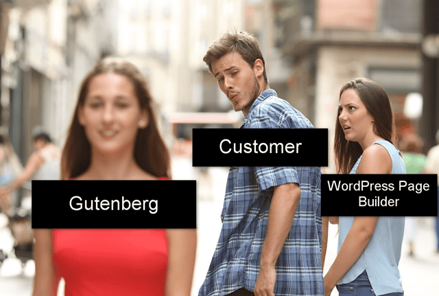 A WordPress business meme for Gutenberg