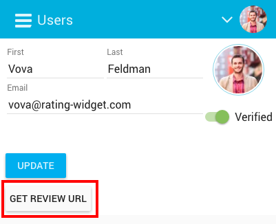 Freemius Dashboard User Profile Review Link