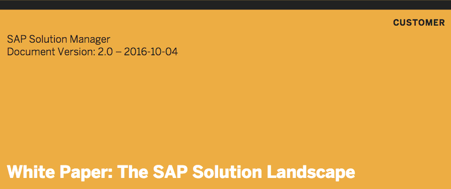 SAP white paper