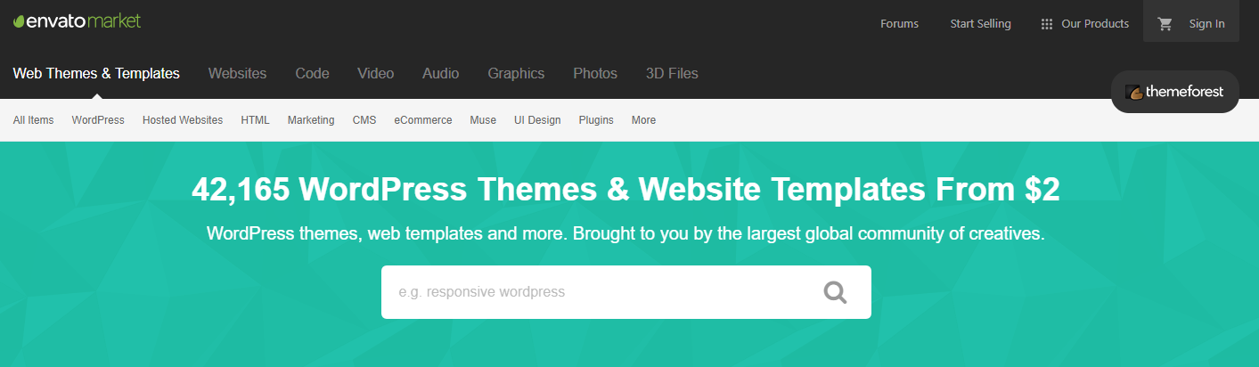 WordPress Themes on ThemeForest cannot use the freemium business model