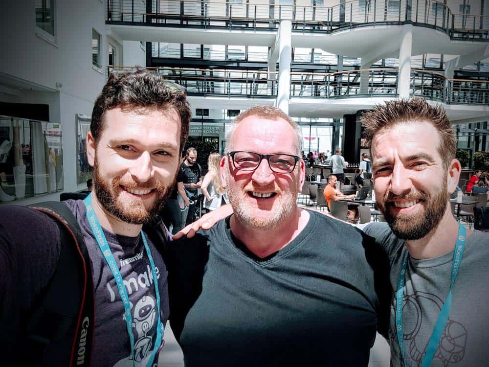 Andrew from Elegant Marketplace and Steven from WP Engine