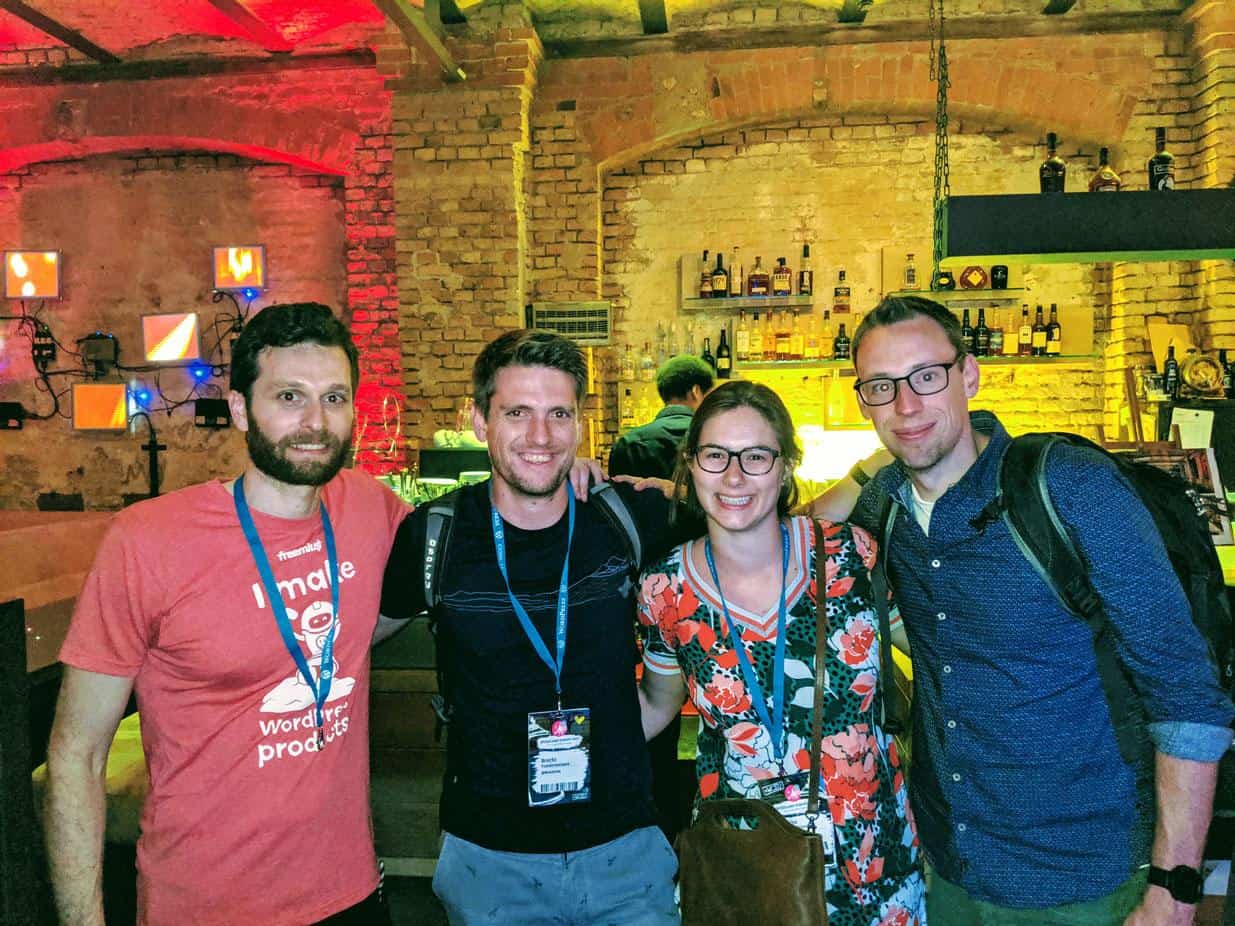 Brecht Vandersmissen & Birthe Vandermeeren of Bootstrapped Ventures and Maarten Belmans from Studio Wombat