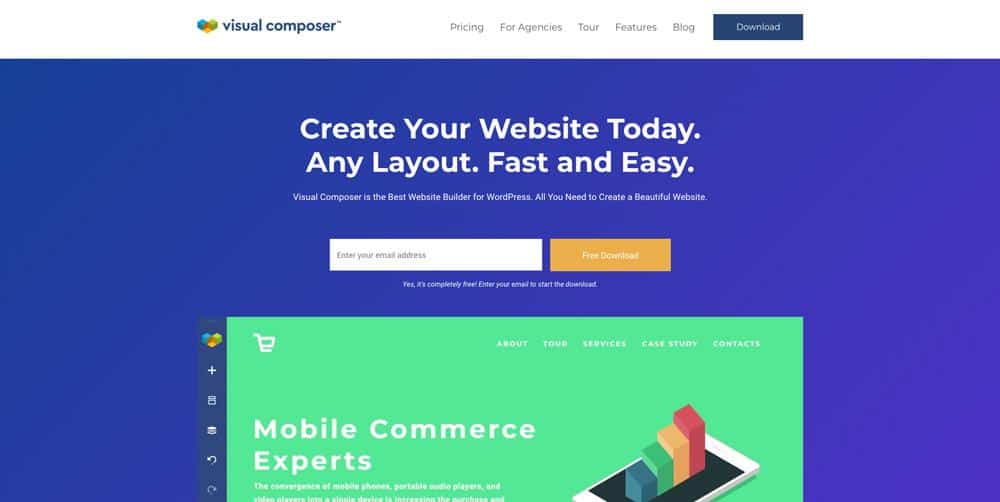 Visual Composer homepage