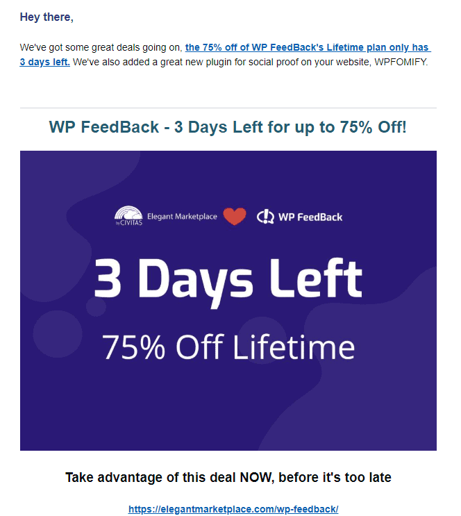 WP FeedBack Elegant Marketplace email