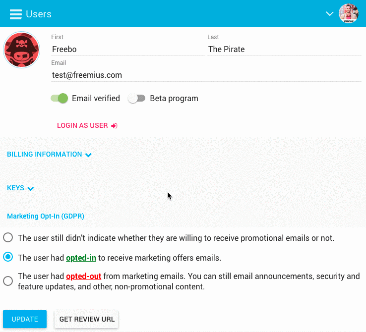 Freemius Developer Dashboard - Assets Ownership Transfer