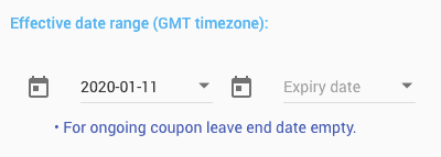 Freemius Developer Dashboard - Effective Date Range for Coupons