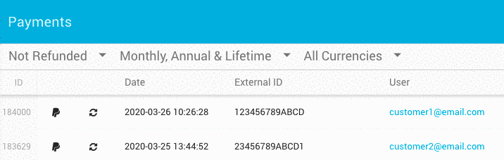 Freemius Developer Dashboard - Filtering Payments by Currency