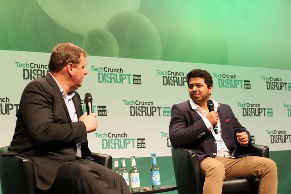 Sagar Patil speaking at TechCrunch