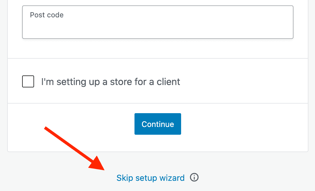 WooCommerce Skip the Setup Wizard