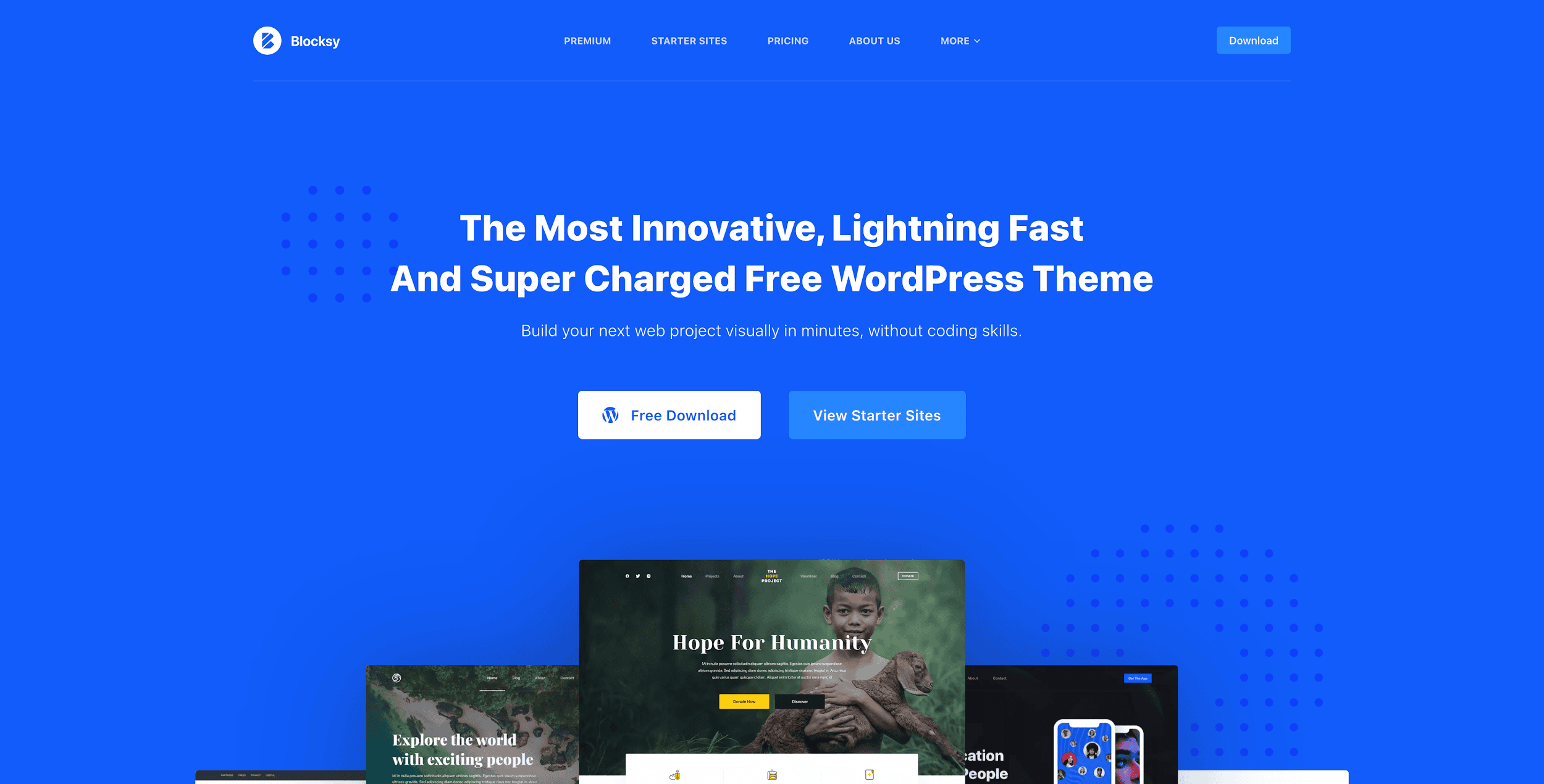 Blocksy WordPress Theme Homepage