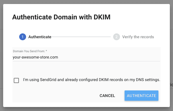 Freemius Developer Dashboard Self-Authenticate with DKIM