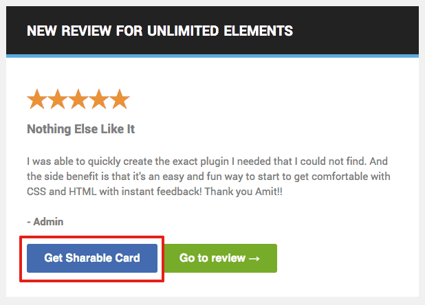 Freemius New Review Notification Email with Shareable Cards