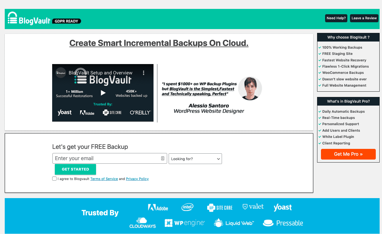 blogvault plugin homepage