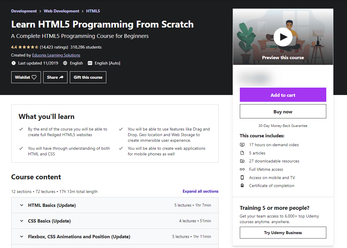 Learn HTML5 Programming From Scratch