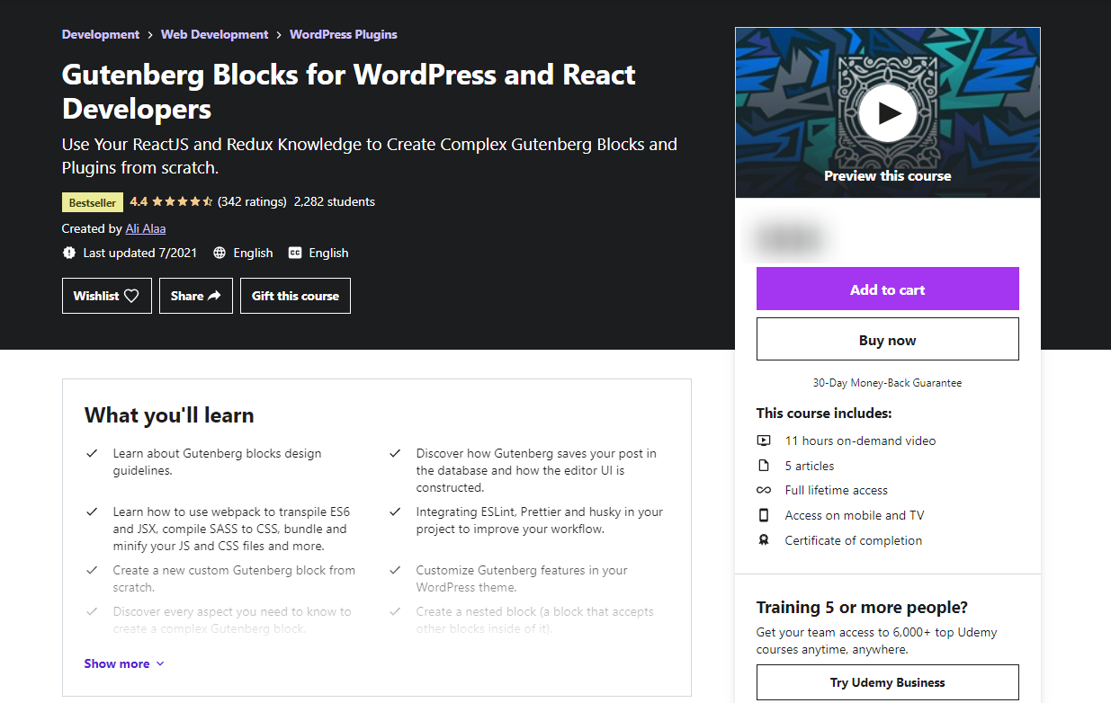 Gutenberg Blocks for WordPress and React Developers