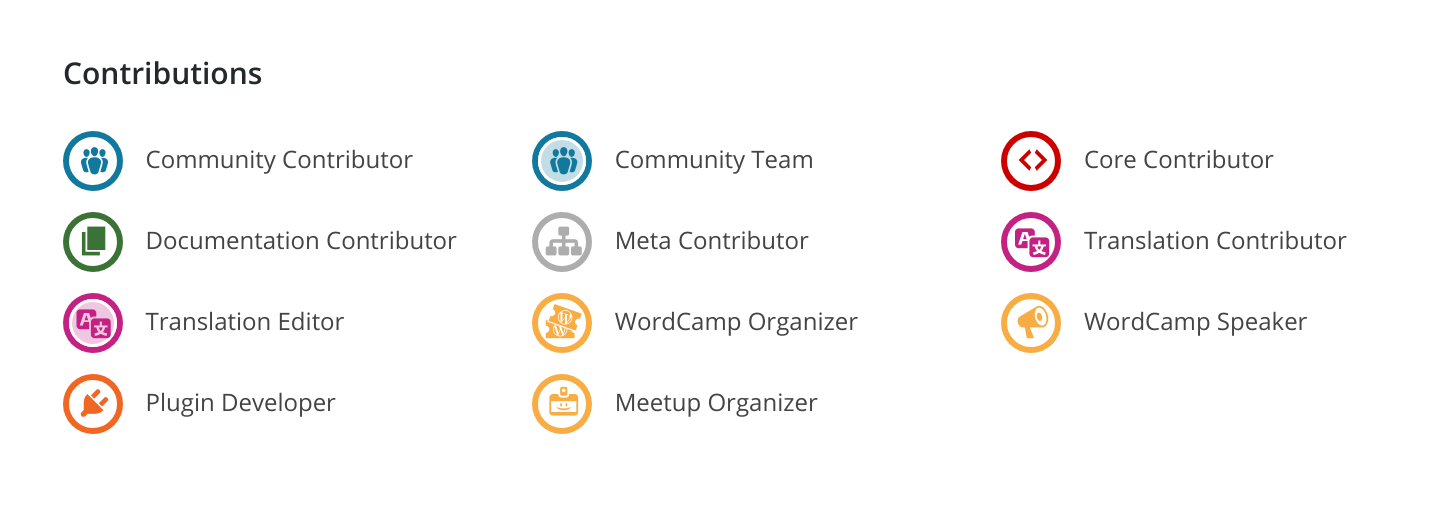 Badges Contributors Can Earn For Contributing To WordPress