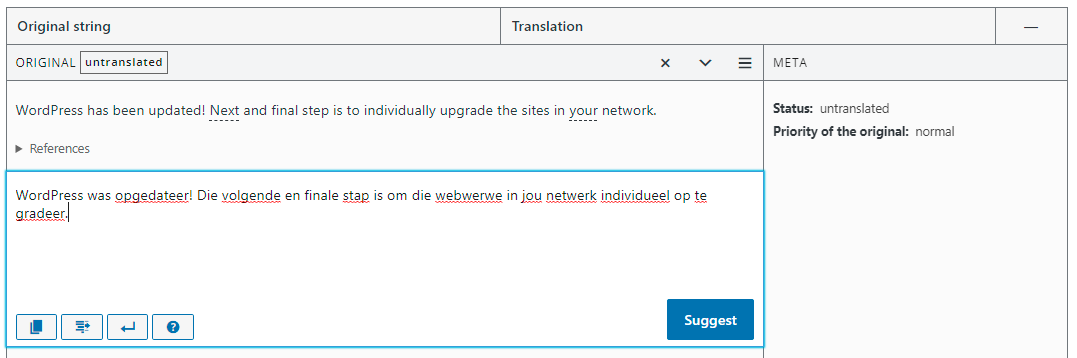 English To Afrikaans Translations Suggestion Mode