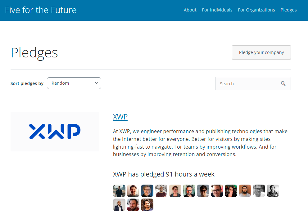 Five For The Future Pledges That Contribute To WordPress