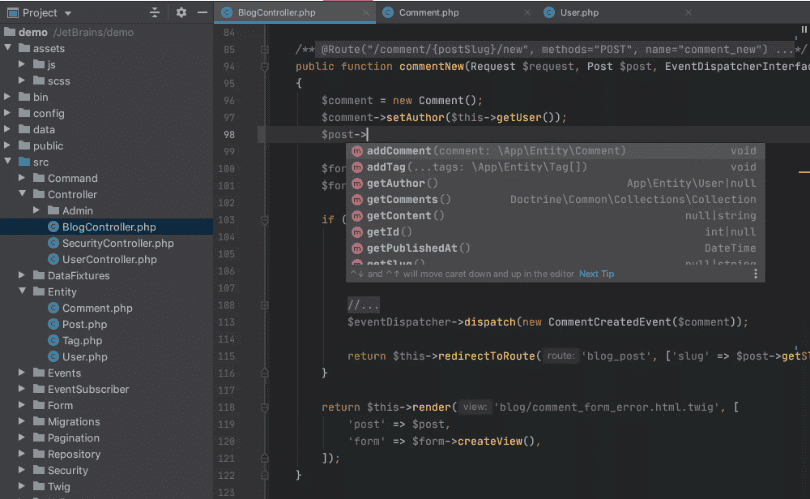 Integrated development environment (IDE) by PhpStorm for WordPress developers