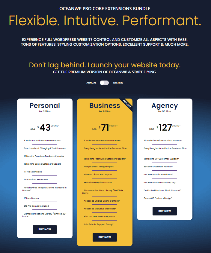 OceanWP Pro Core extensions bundle