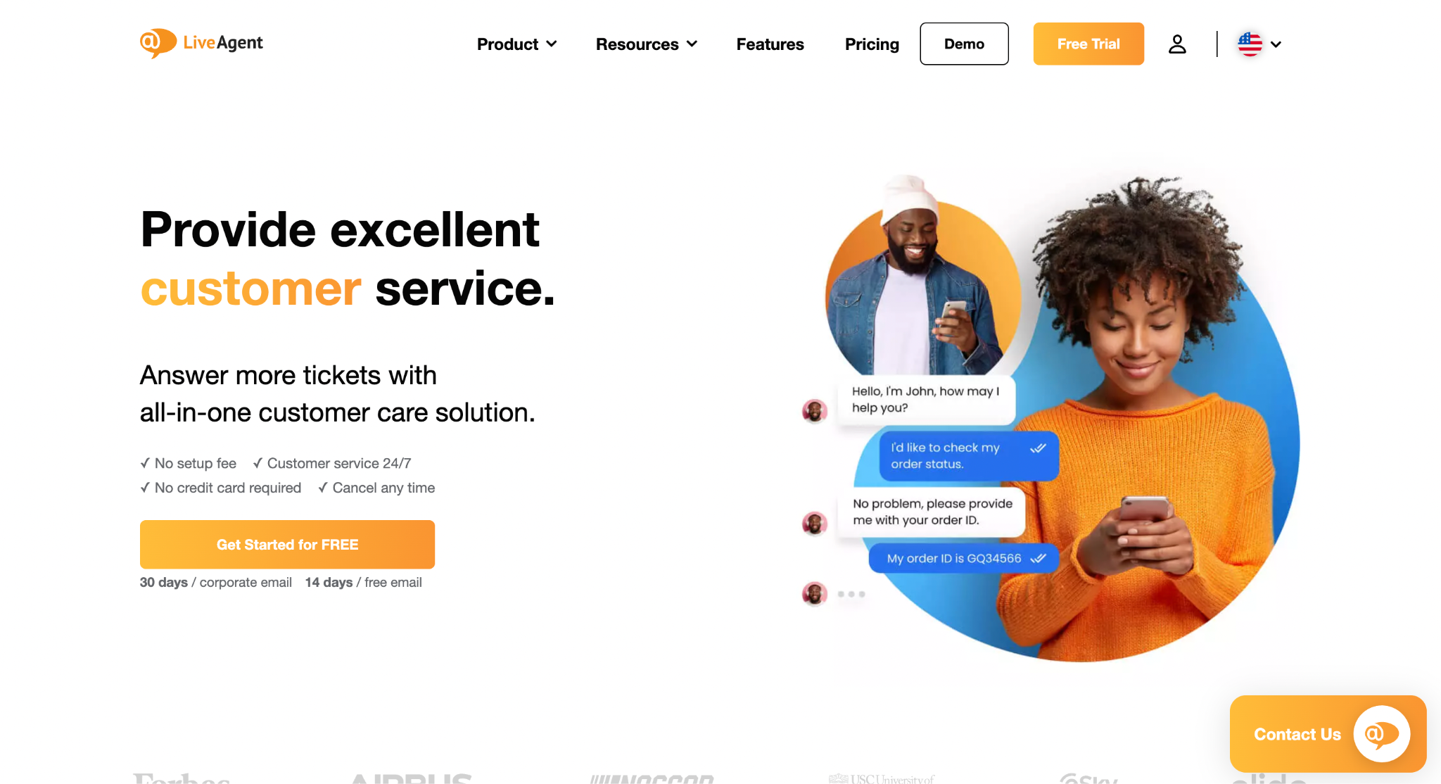 LiveAgent customer service software website