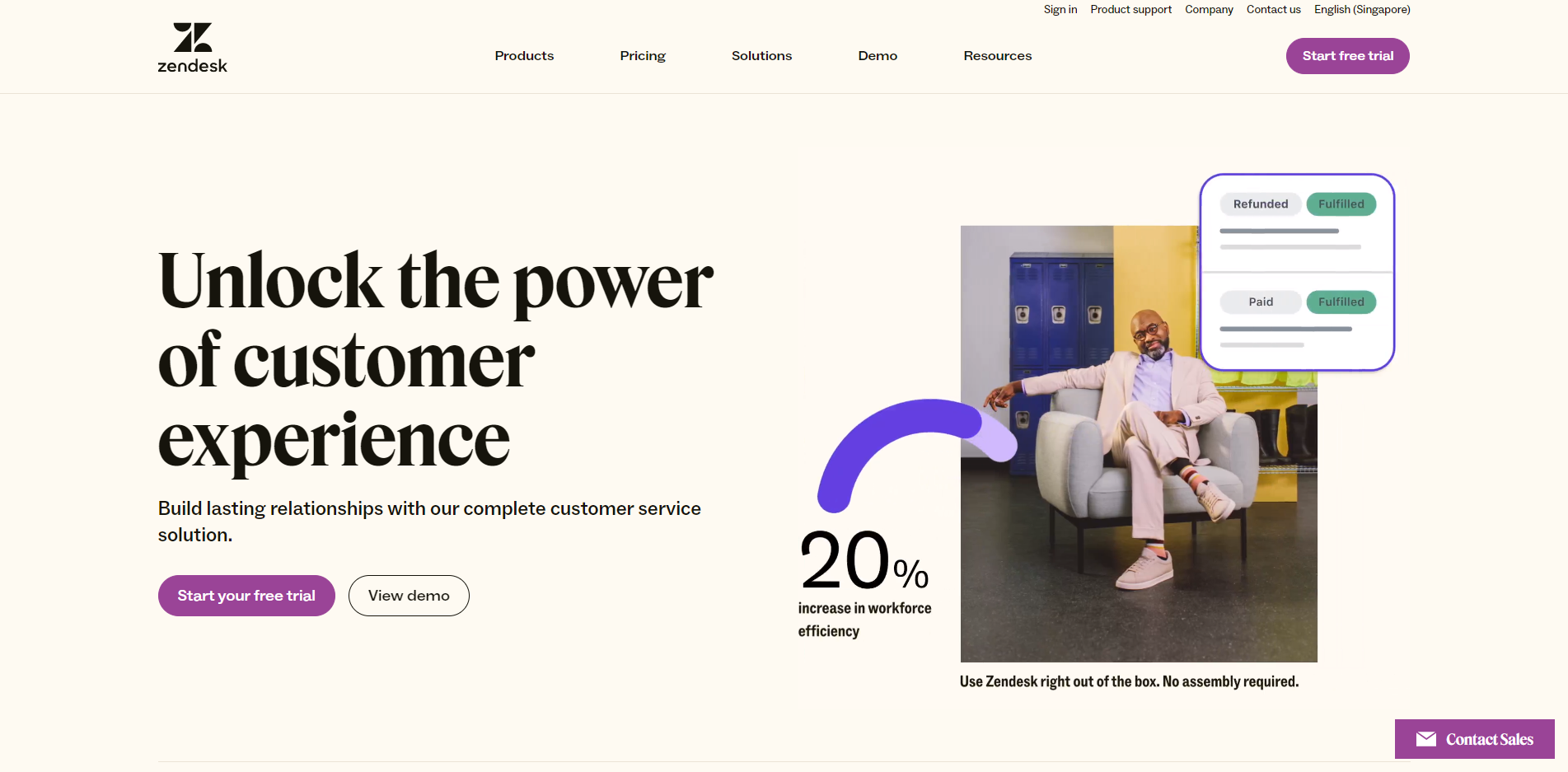 Zendesk customer service software website