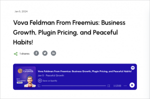Business Growth, Plugin Pricing, and Peaceful Habits - Peaceful Growth with Vova Feldman
