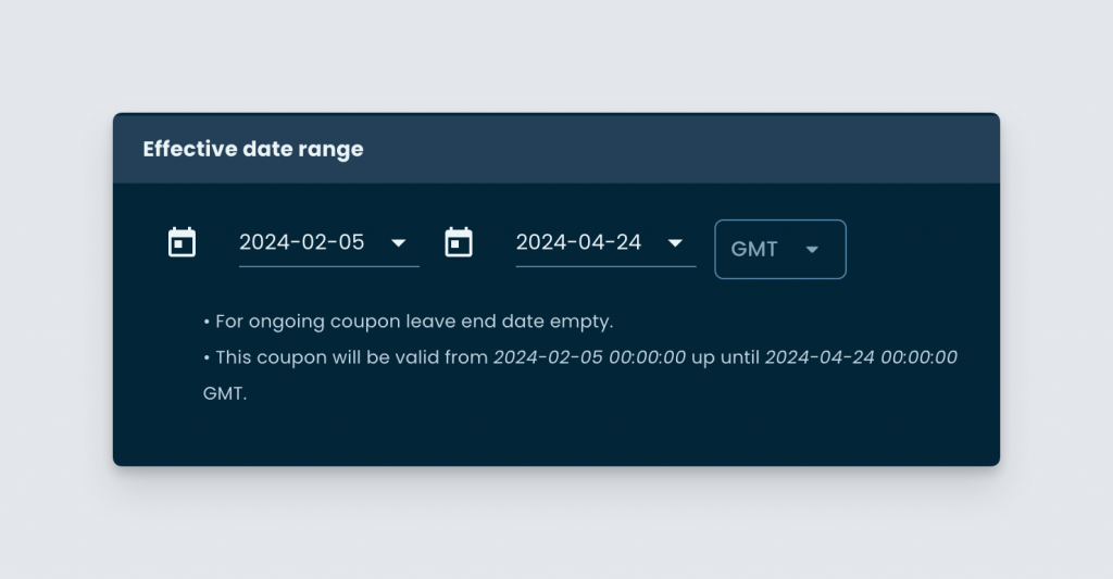 Setting expiration date of a coupon Freemius Developer Dashboard