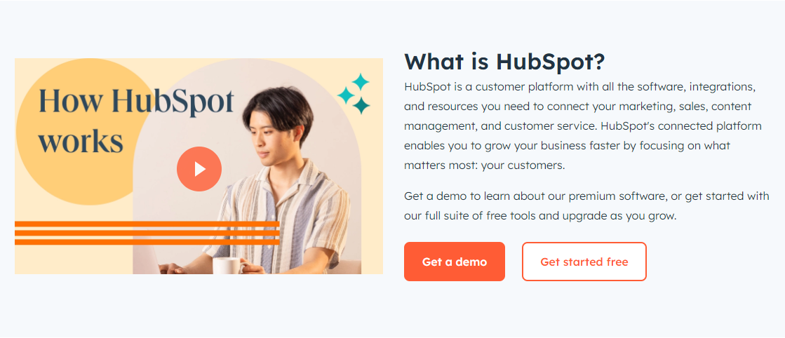 Image with a description of Hubspot