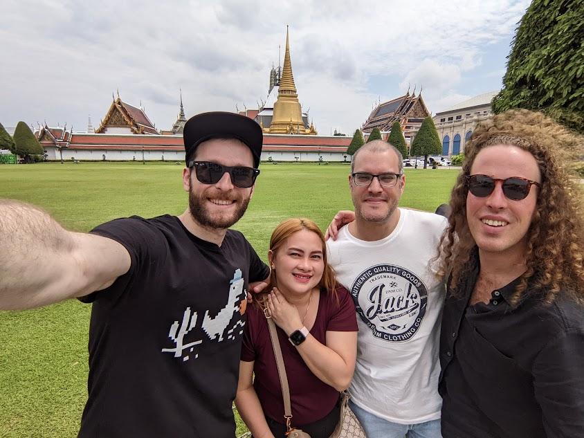 The Freemius team at the Grand Palace in Bangkok