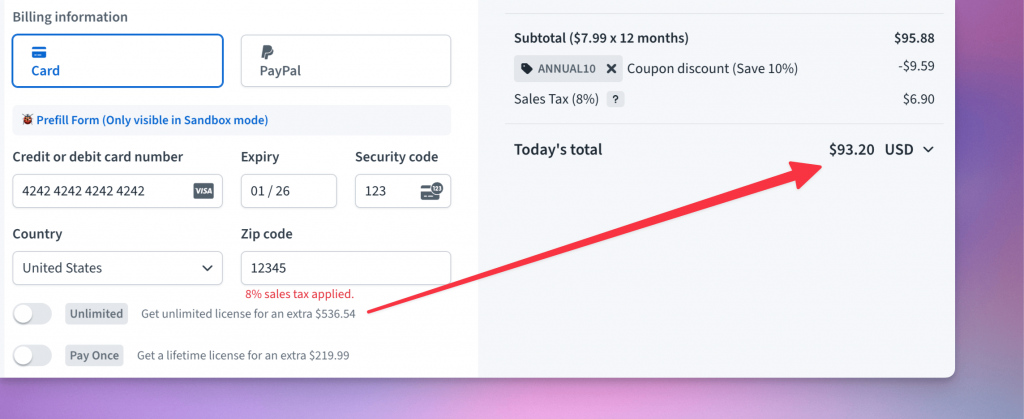 Upsell price difference logic fix in Freemius Checkout