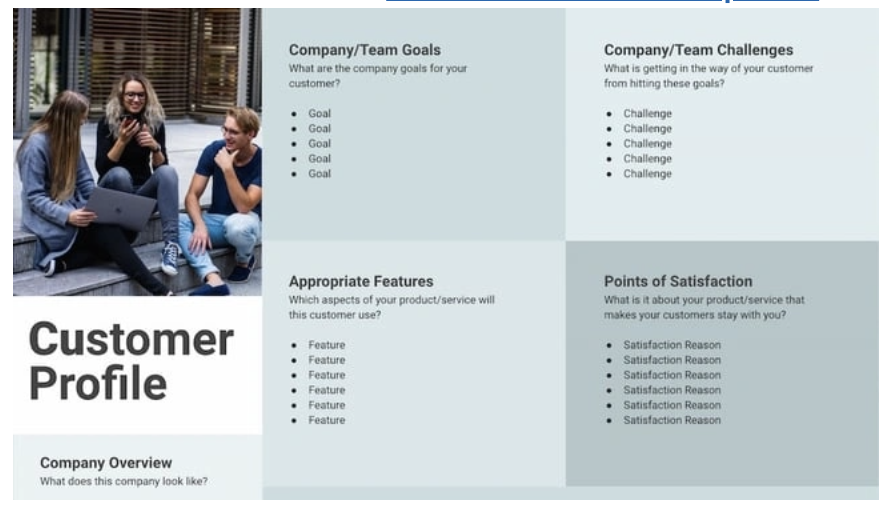 HubSpot buyer persona customer segmentation template 