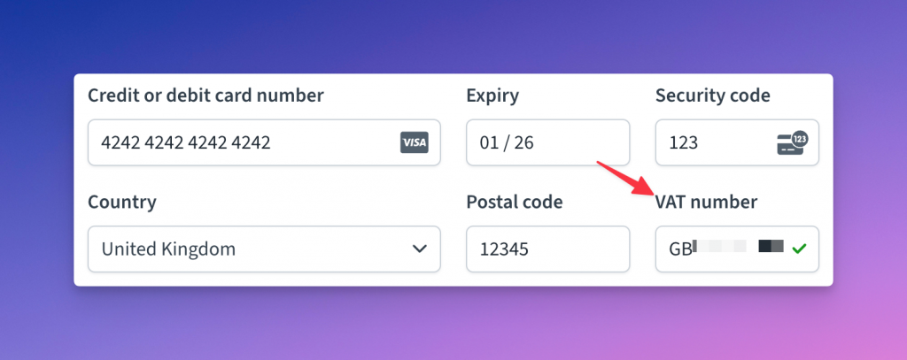 Freemius Checkout VAT number validation