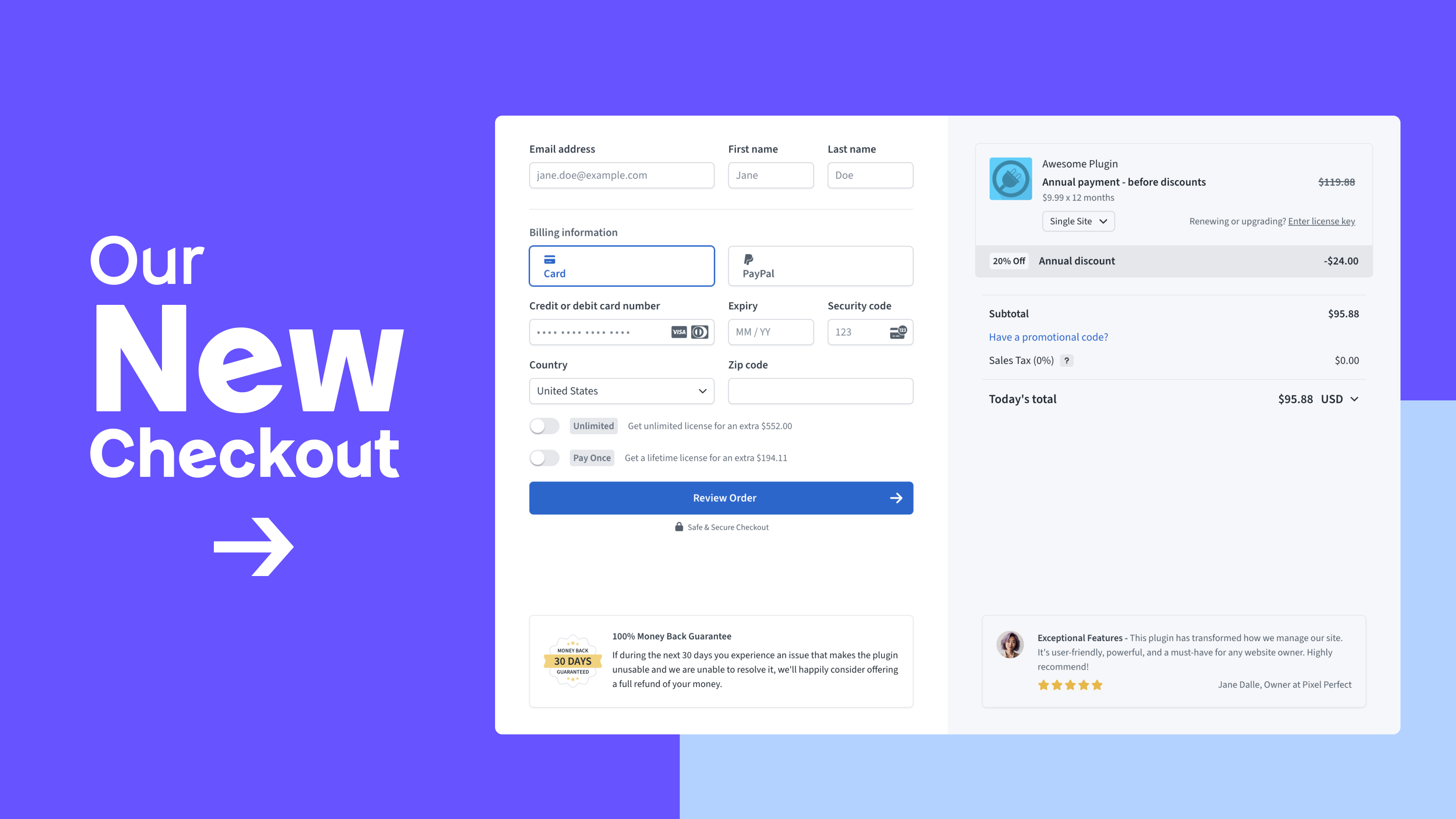 Freemius Checkout 2.0: New Features and UI/UX to Help You Sell More Software Products