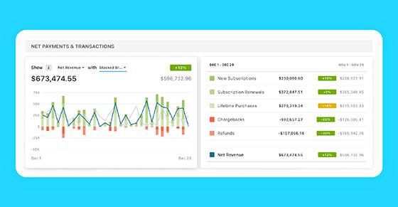 Net Payments and Transactions on Freemius Developer Dashboard