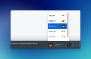 Multiple languages in the checkout