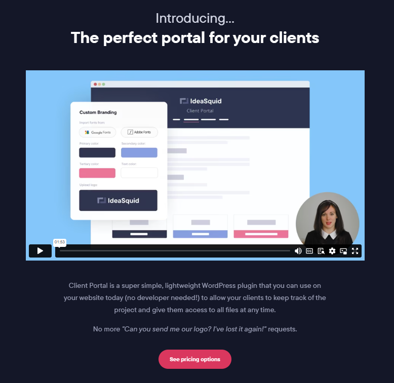 client portal demo video