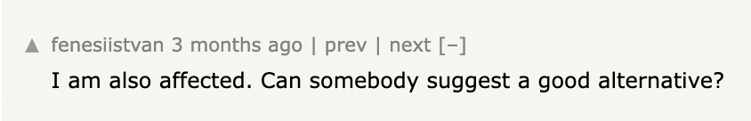 A Hacker News visitor asking for recommendations