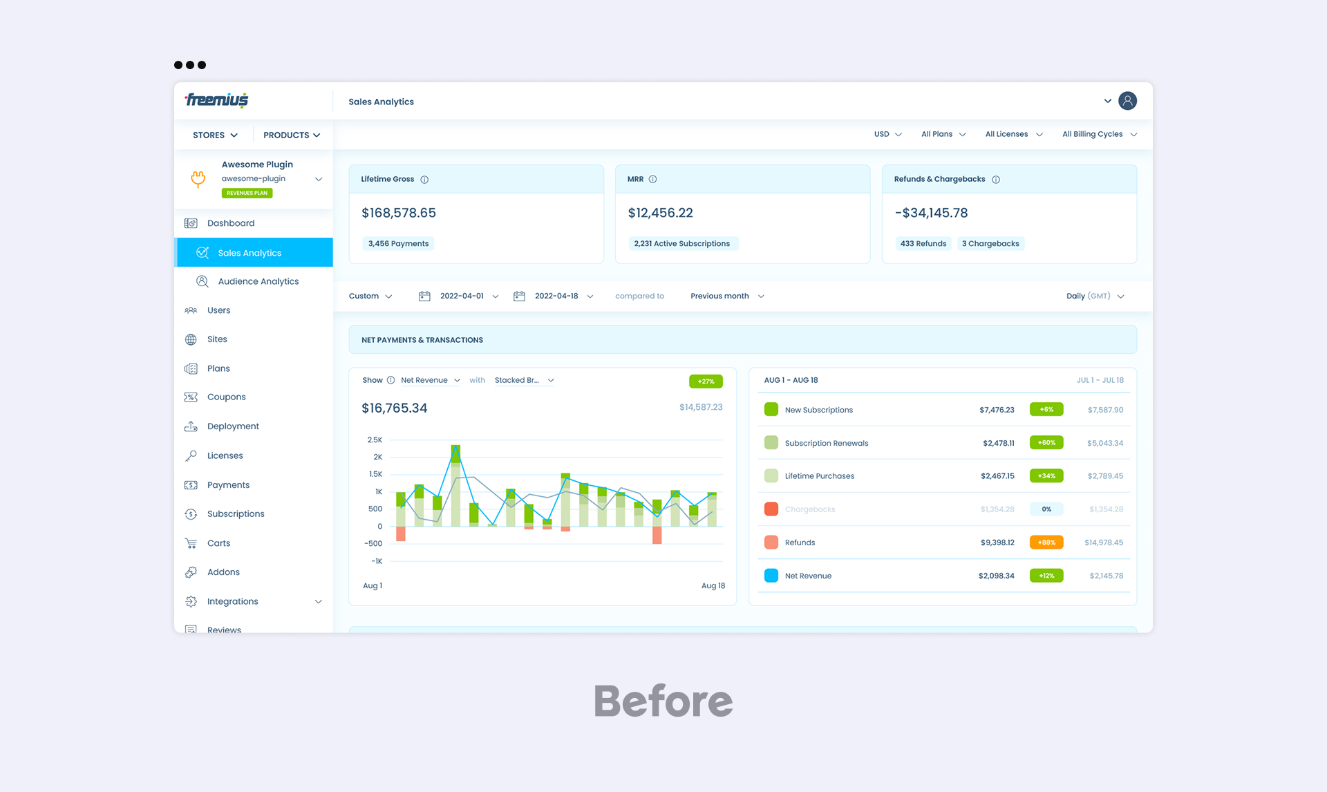 Freemius Developer Dashboard rebrand updates