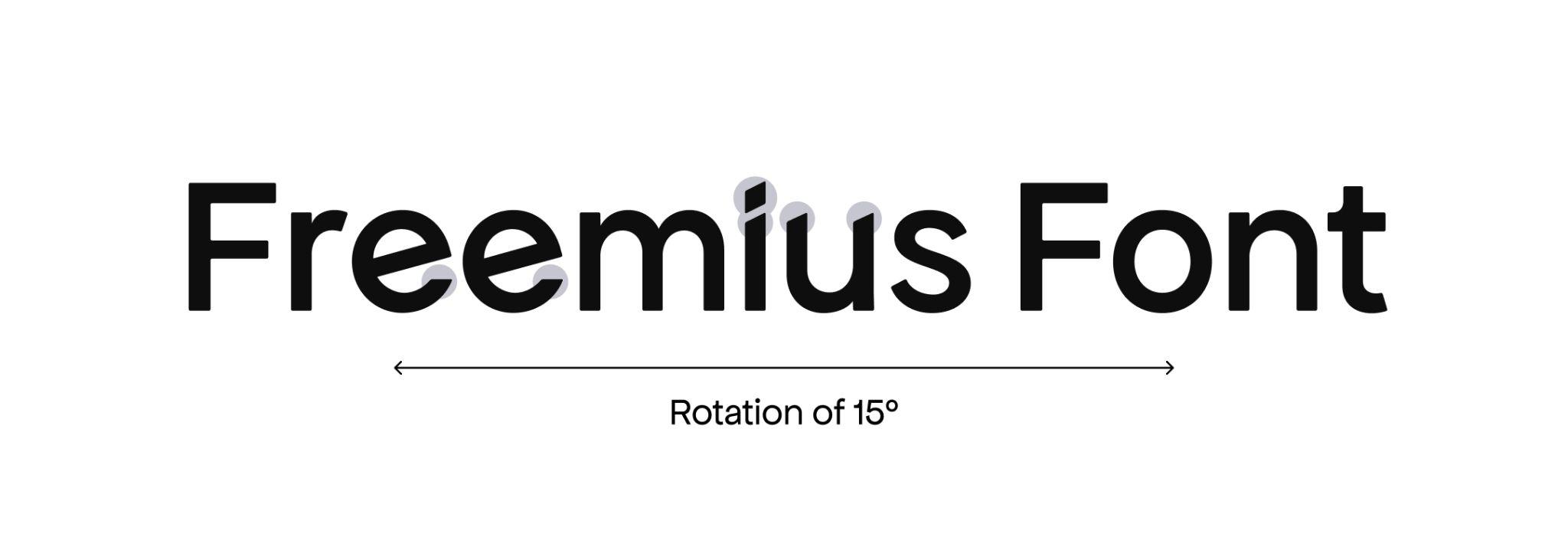 Freemius logo rebrand font