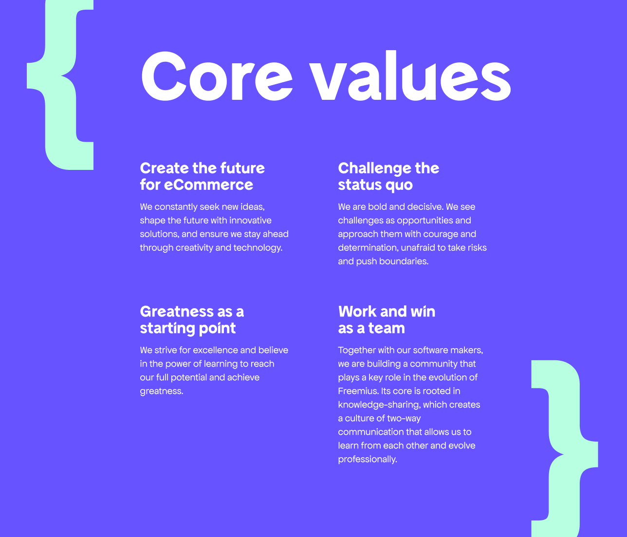 Freemius rebrand core values