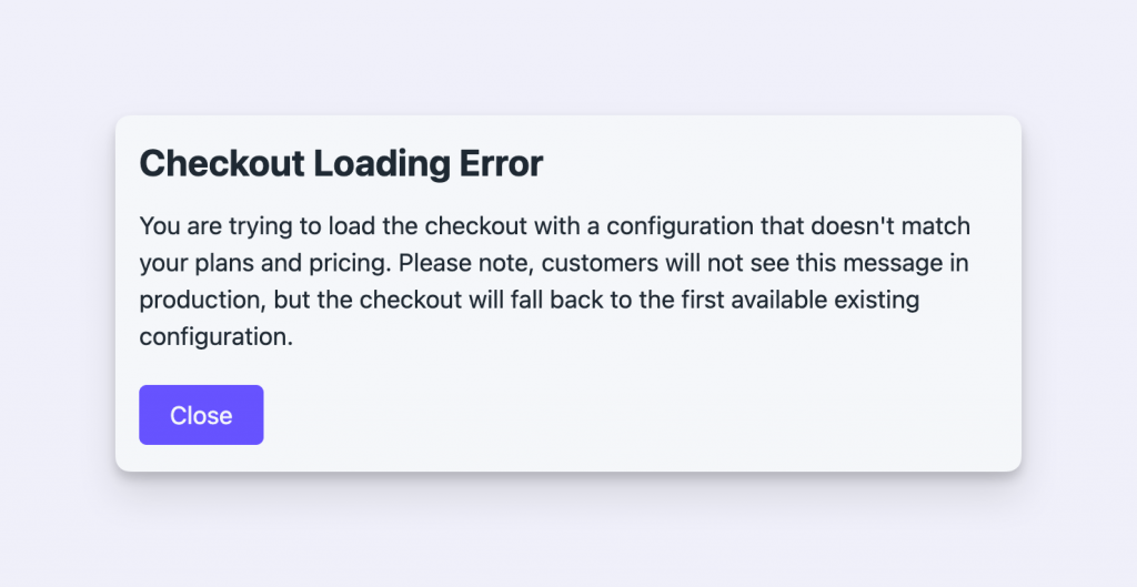 Freemius Checkout Loading Error UI