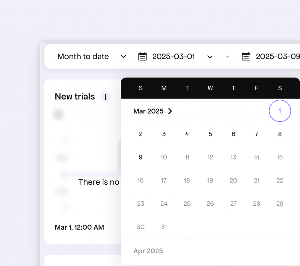 Freemius date picker UI