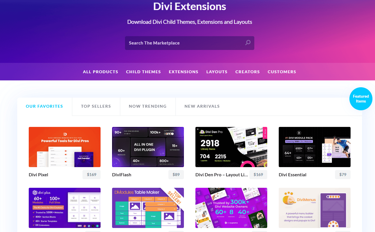 divi marketplace