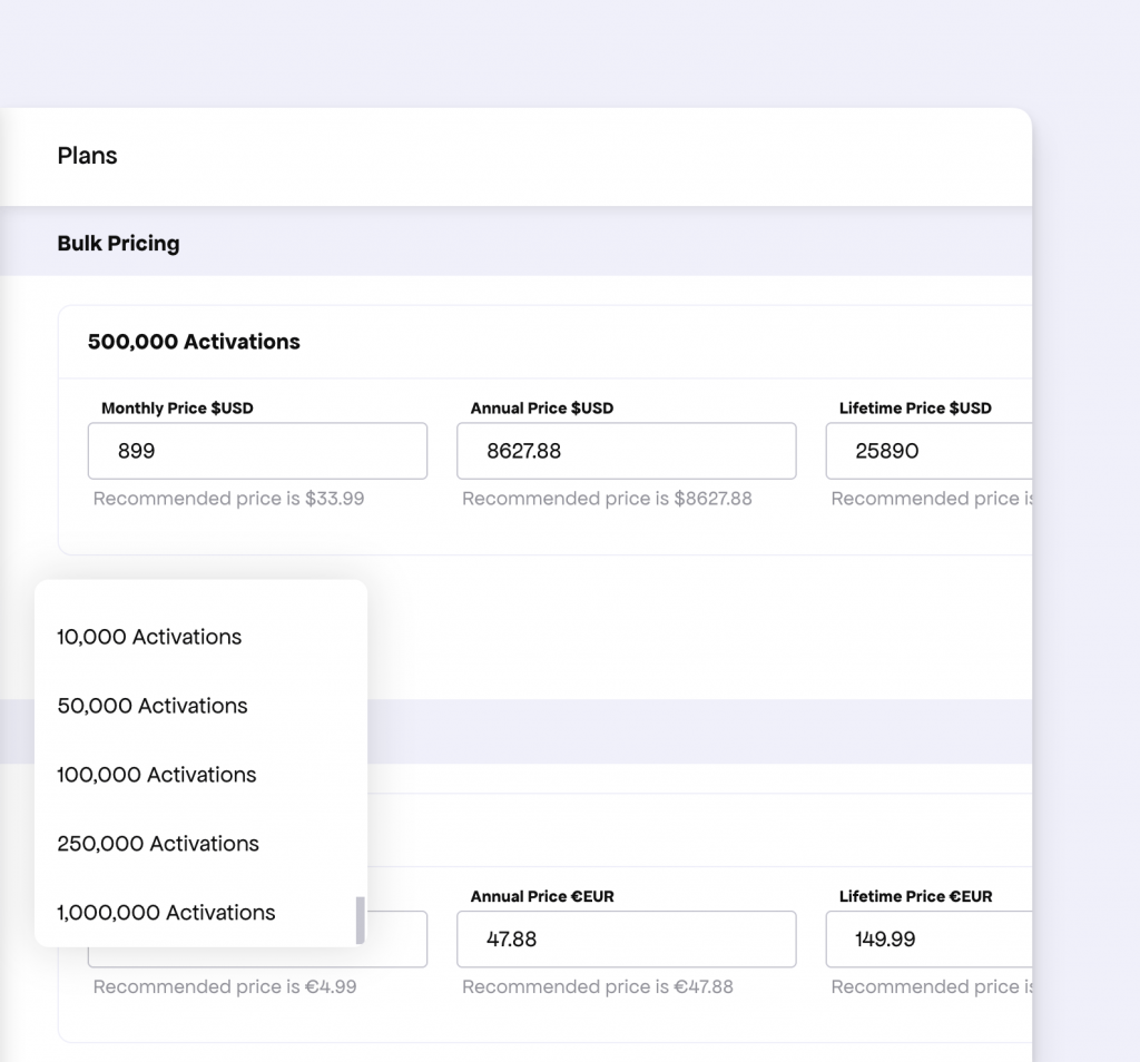 Bulk Licensing option for SaaS and Apps on Freemius Platform